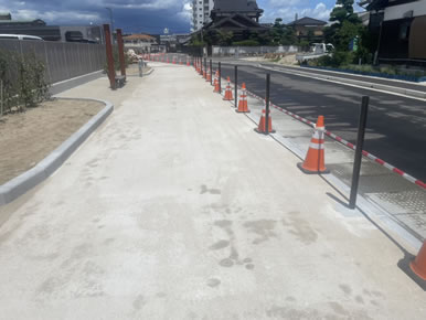 那珂川市舗道かぐやロード（2024年7月施工）